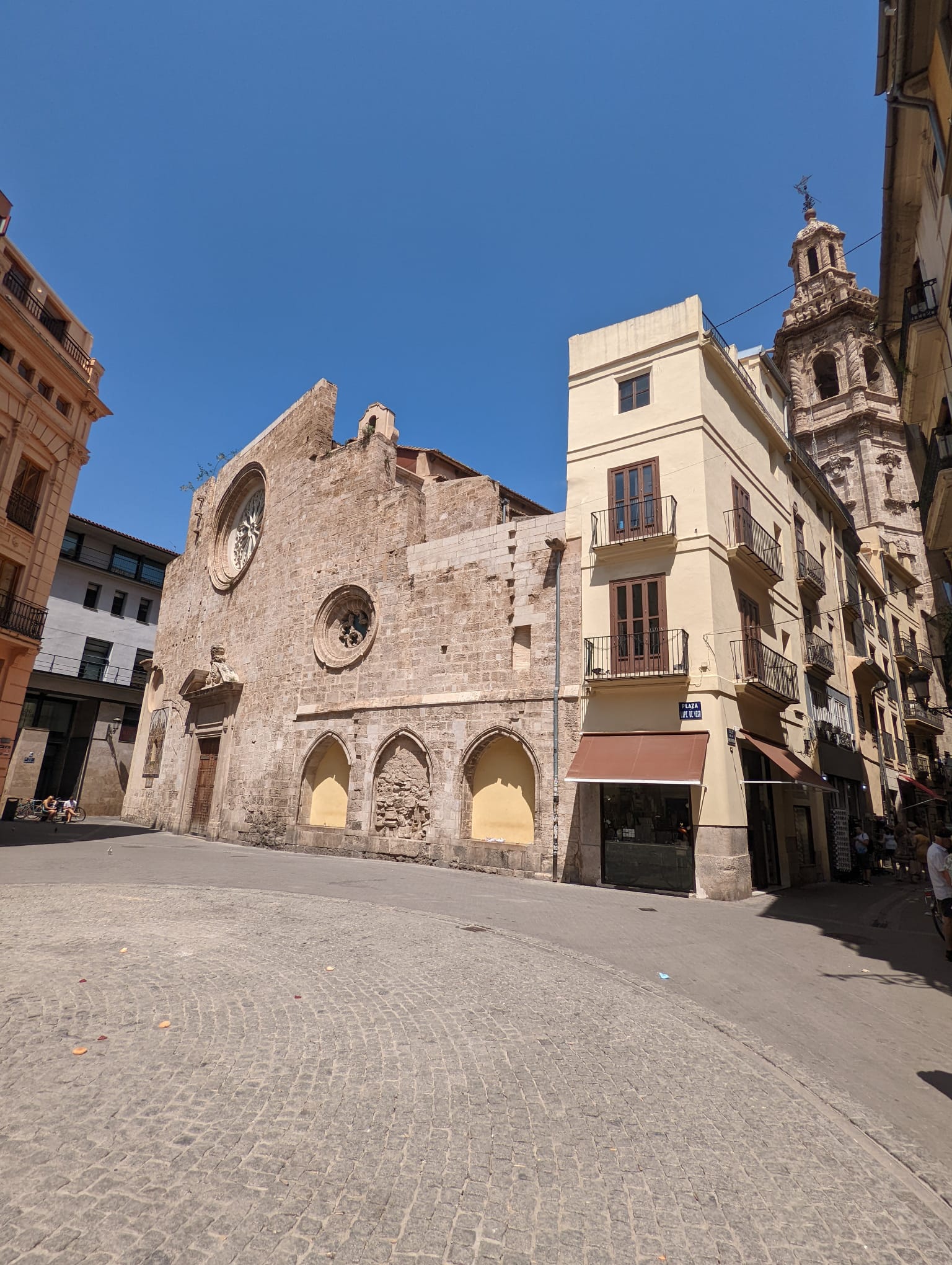 Valencia — historic church façade in the old town
